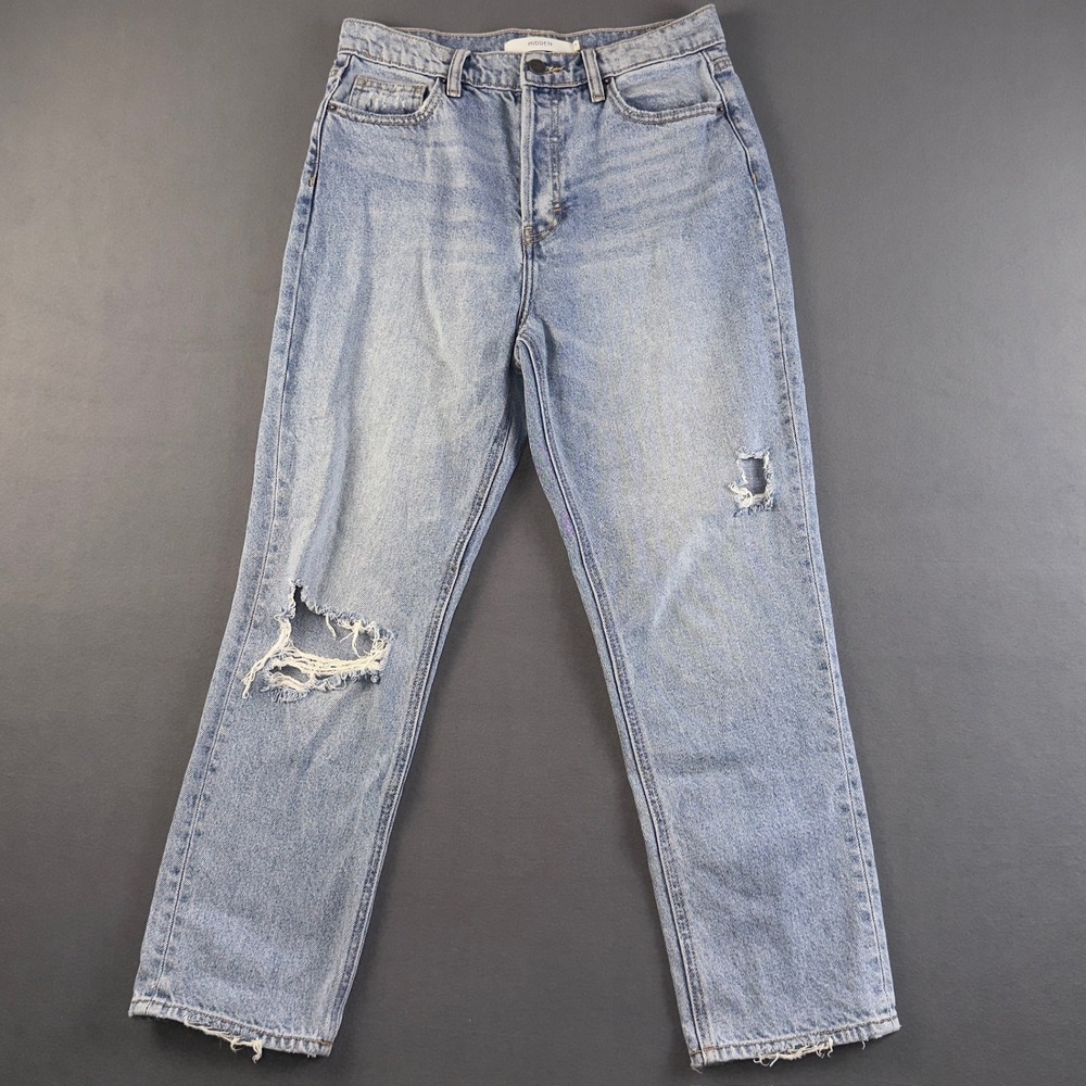 Hidden Jeans HD1200ST-LT Light Wash Distressed Straight Leg Denim Size 27